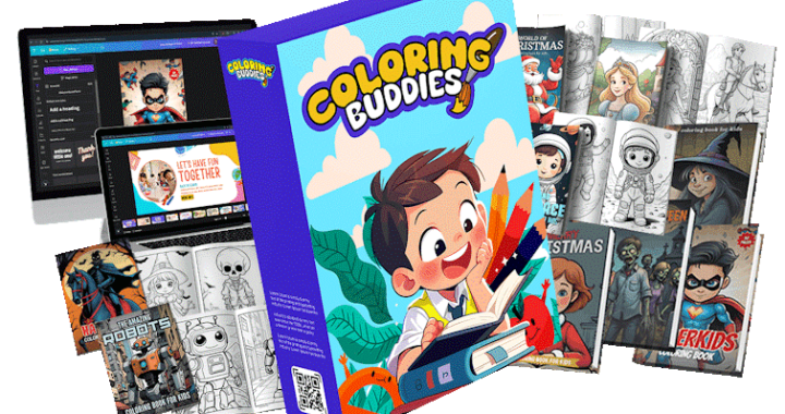 Coloring Buddies Review: Turn Creativity into Cash with 370+ Ready-to-Sell Designs!