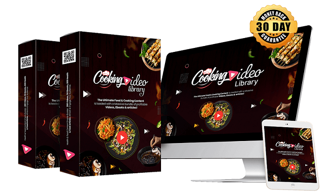 Cooking Video Library with Unrestricted PLR Review: Turn Your Food Passion Into Profits!