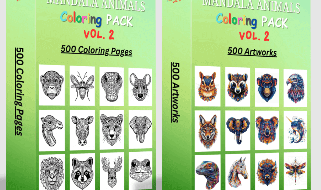 Mandala Animals Coloring Pack Vol. 2 Review