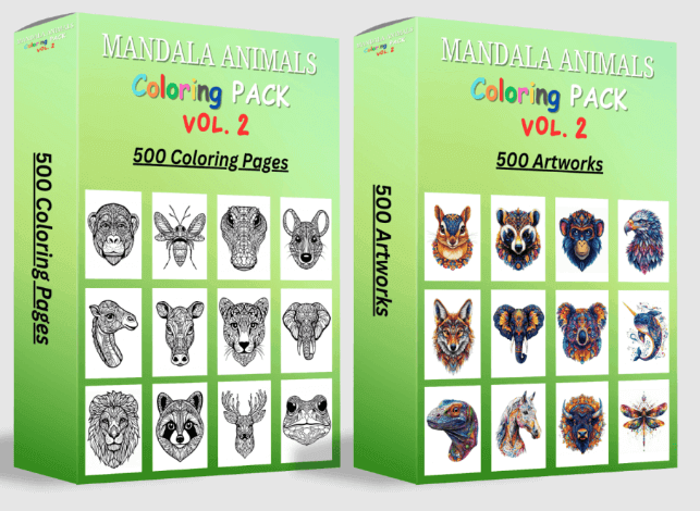 Mandala-Animals-Coloring-Pack-Vol.-2.