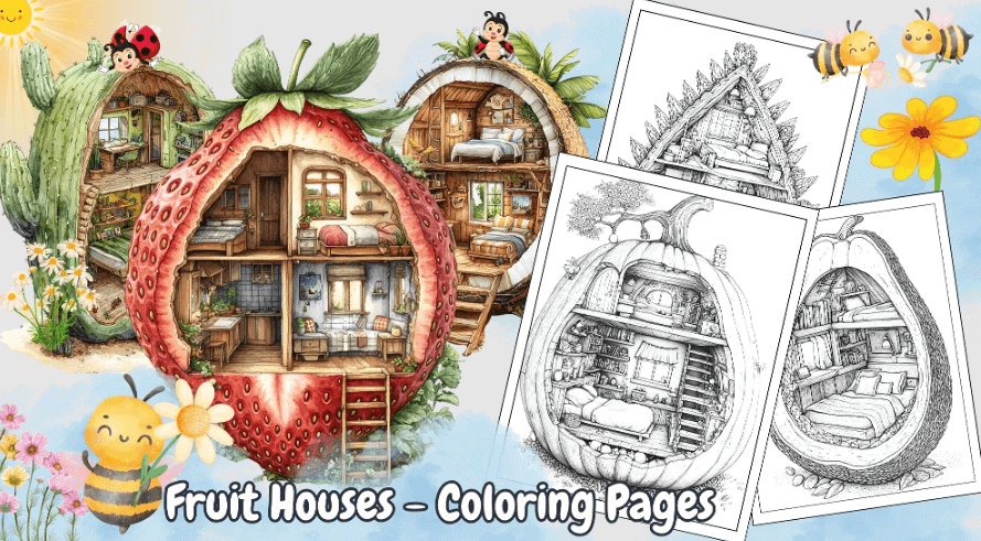 Fruit-Houses-(PLR)-Coloring-Pack .